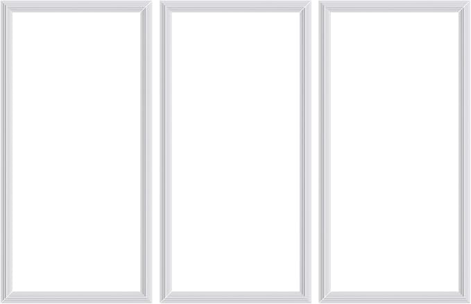 3 Set Panels Peel and Stick Premade Wainscoting Accent Wall Panels for Interior Wall Decor Easy DIY Build and Picture Frame Door Decor (12 x 24 in) - Image 8