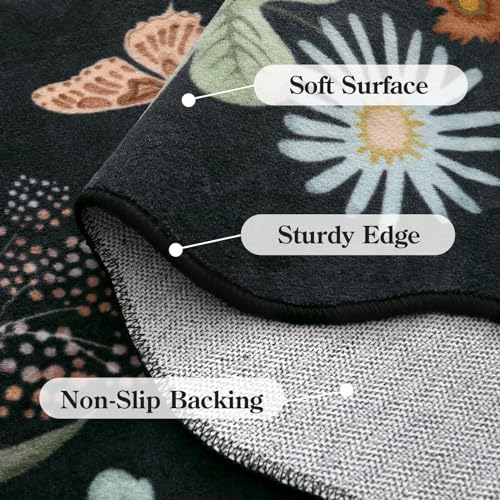 Lahome Floral 9x12 Area Rugs for Living Room, Soft Washable Bedroom Rugs - Image 7