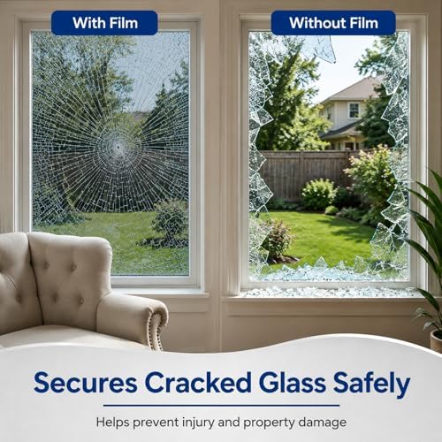 WPCTEV One Way Window Privacy Film, Mirror Tint, Black, 17.5In x 6.5Ft - Image 6