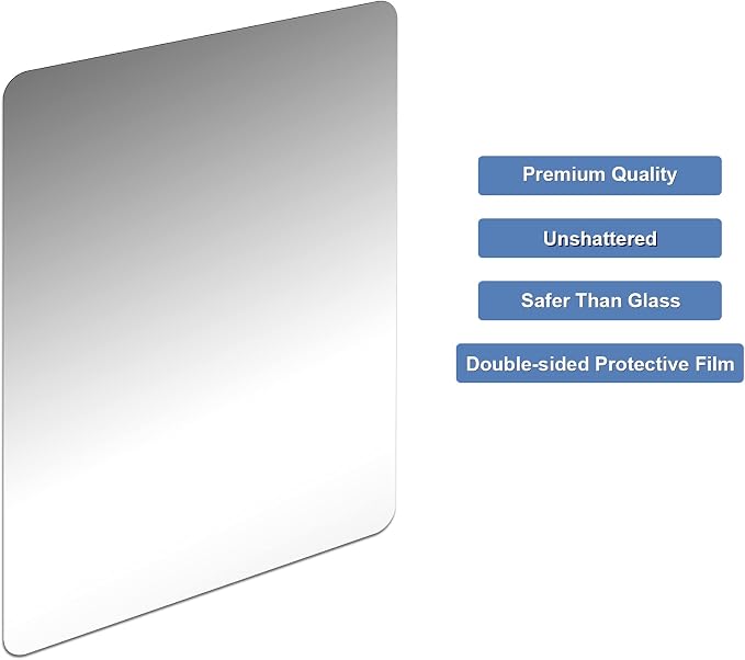 Marsui 100 Pcs Plastic Mirror Tiles 4x6 Inch Shatter Proof Craft Mirrors - Image 6