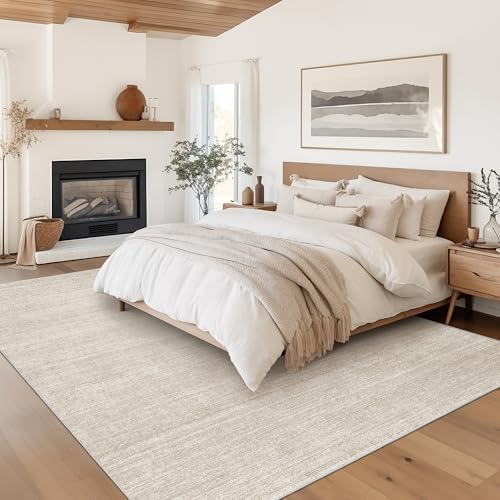 Valenrug 7x9 Area Rug Non Slip, Washable Area Rugs for Living Room, Beige - Image 4