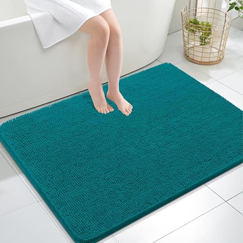 OLANLY Large Bathroom Rugs 47x32, Extra Soft Absorbent Chenille Bath Rugs by OLANLY
