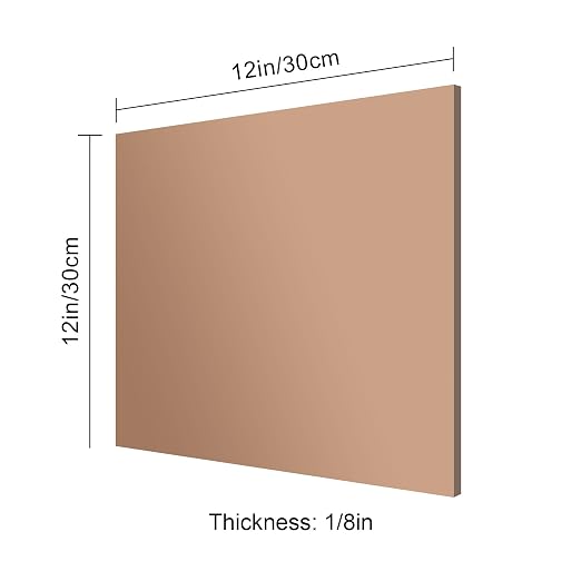 12x12 Inches Bronze Mirror Acrylic Sheet – 2 Pcs Reflective Acrylic Panel for DIY Crafts, Home Décor & More (30x30 cm) - Image 6