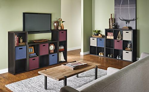 ClosetMaid 4 Cube Storage Shelf Organizer Bookshelf with Back Panel, Easy Assembly, Wood, Black Walnut - Image 4