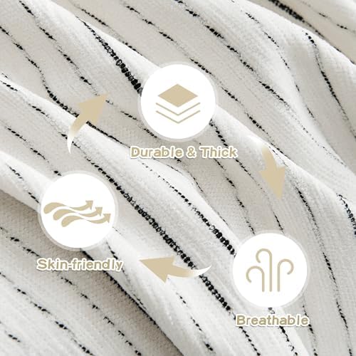 MYSKY HOME Oversized Armchair Couch Cover for 1 Cushion Couch, Washable Sofa Protector, Chair Couch Covers Sofa Covers Sofa Throws Sofa Slipcovers Futon Cover for Pet, Kid, 71"X91", White - Image 5