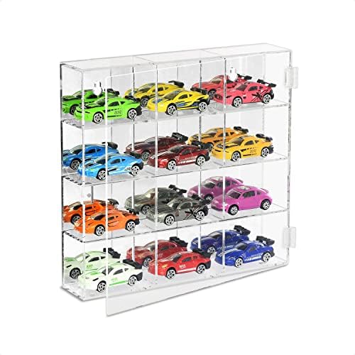 Ikee Design Acrylic Mirrored Back 12 Compartment Organizer Display Case - Image 3