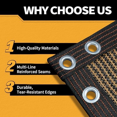 90% Privacy Fence Screen 3x20Ft Balcony Windscreen for Garden,Mocha - Image 2