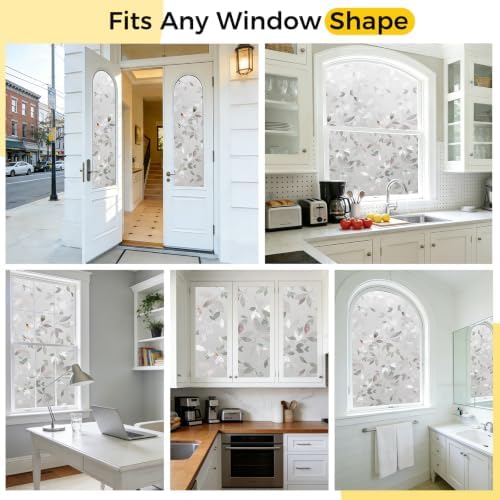 OHTMERU Window Privacy Film Decorative Non-Adhesive, Reusable, Anti-Glare - Image 7