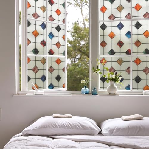 DKTIE Window Privacy Film Frosted Glass Static Cling 23.6in X 118.1in - Image 4