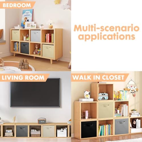 ShellKingdom Storage Bins, Foldable Fabric Storage Cubes And Cloth Storage - Image 5