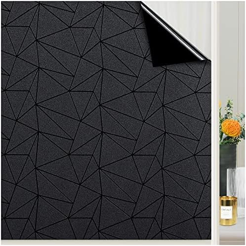 Coavas Blackout Window Privacy Film, Geometric Pattern, 11.8" x 78.7" by Coavas