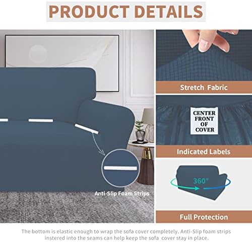 Easy-Going 100% Waterproof Loveseat Couch Cover Stretch Jacquard Sofa Cover - Image 4