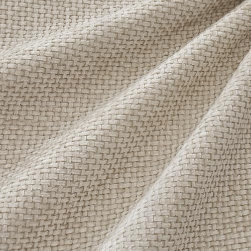 MIULEE Soft Decorative Chenille Pillow Covers Cream 18x18 Pack of 4 - Image 2