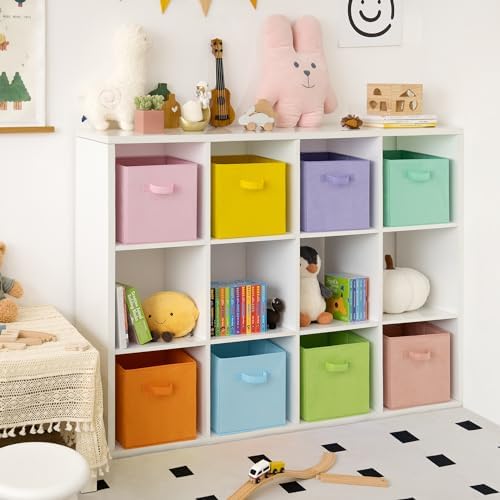 GRANNY SAYS 11 Inch Cube Storage Bins, Cube Organizer, Pastel Color, 8-Pack - Image 4