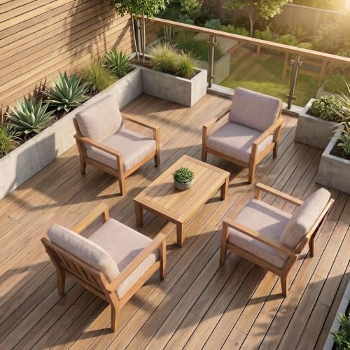 8Pcs Patio Cushion Covers Stretch Outdoor Furniture Protector Slipcovers - Image 6