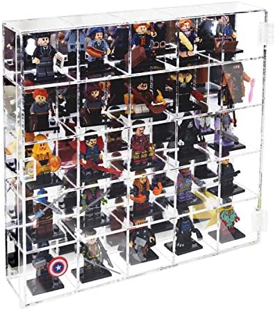 Ikee Design Acrylic 25-Compartment Display with Mirrored Back Case Cabinet - Image 5