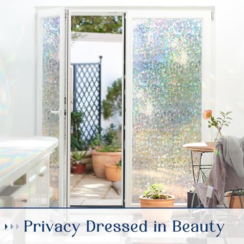 Haton Window Privacy Film, Rainbow Film, 17.5" x 78.7" - Image 5