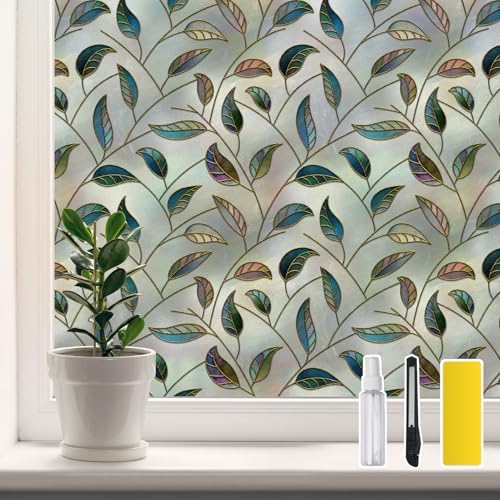 DKTIE Window Privacy Film Frosted Glass UV Sun Blocking 29.5'' x 118.1'' by Dktie