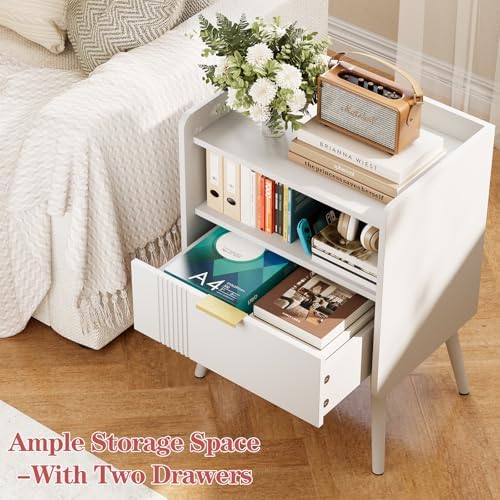 Night Stand Modern End Table with Storage Drawer, Bedside Table for Bedroom - Image 6