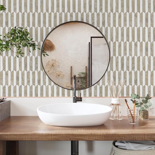 Vamos Tile Peel and Stick Backsplash Seamless Tile,PVC+Light Gold,10 Sheets - Image 4