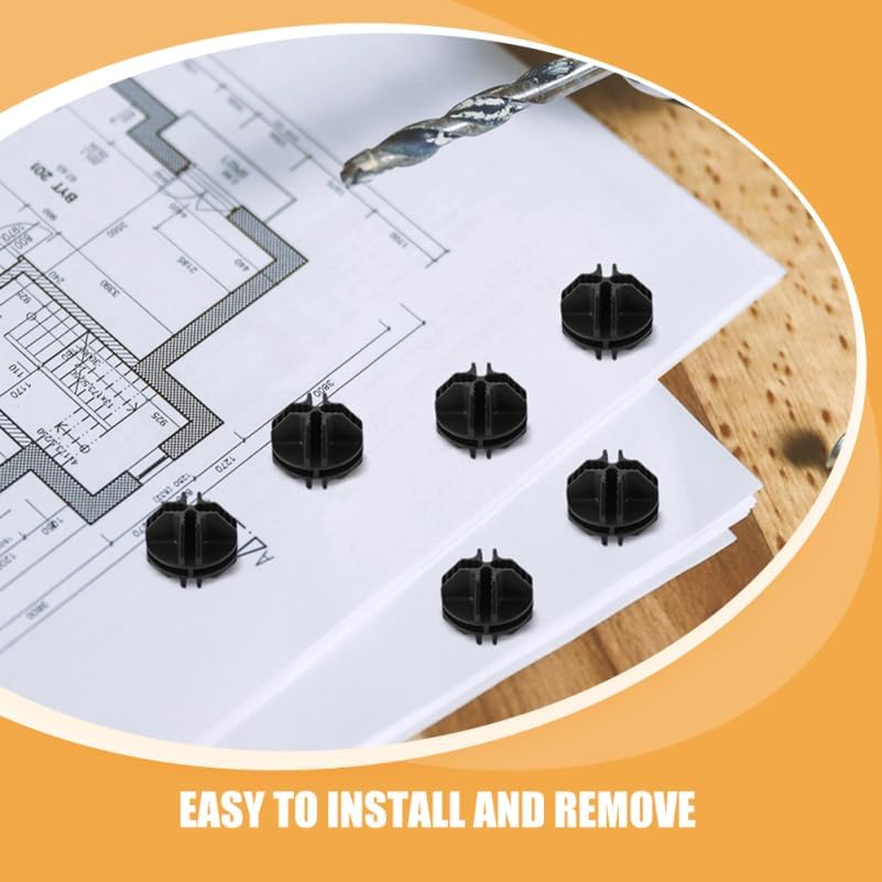 Luxshiny 12 Pack Modular Cube Connectors for Wire Grid Panels, Black - Image 4