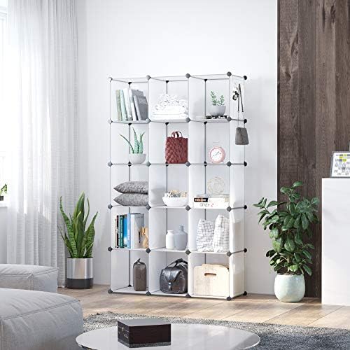 C&AHOME 16 Cube Storage Organizer Cube Shelves Units Storage Cubes, White - Image 5