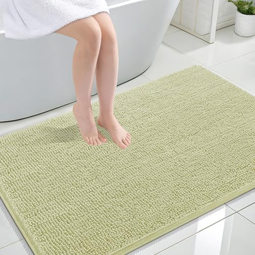 OLANLY Large Bathroom Rugs 44x32, Extra Soft Absorbent Chenille Bath Rugs by OLANLY