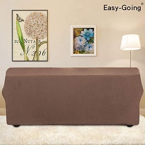 Easy-Going Stretch Couch Covers for Sofa Washable Large Brown - Image 4