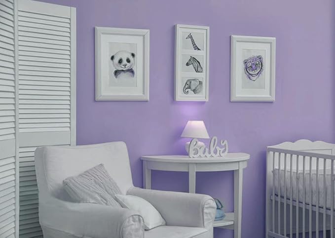 118"x17.7" Purple Wallpaper Solid Color Peel and Stick Wallpaper Purple Contact Paper Solid Color Self-Adhesive Removable Wall Paper for Wall Furniture Cabinet Covering Vinyl Rolls - Image 4
