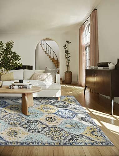 Lahome Moroccan Washable Area Rugs 5x7, 5x7 Rugs for Living Room Bedroom - Image 5