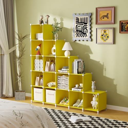 AWTATOS Cube Storage Organizer, Closet Organizers Storage Shelf, 16 Cube - Image 3