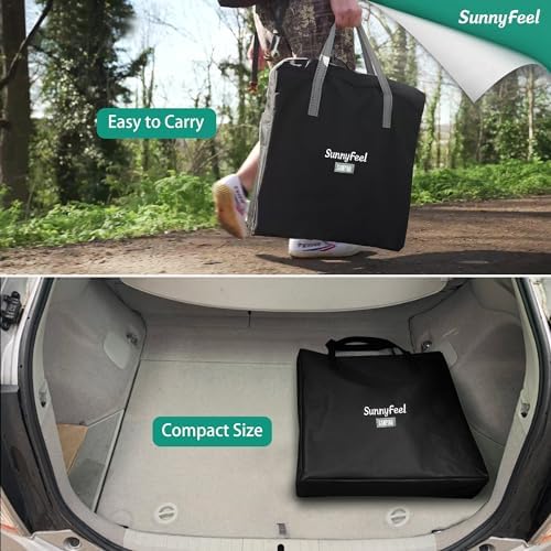 SUNNYFEEL Oversized Camping Chair Portable Directors Chairs with Side Table - Image 6