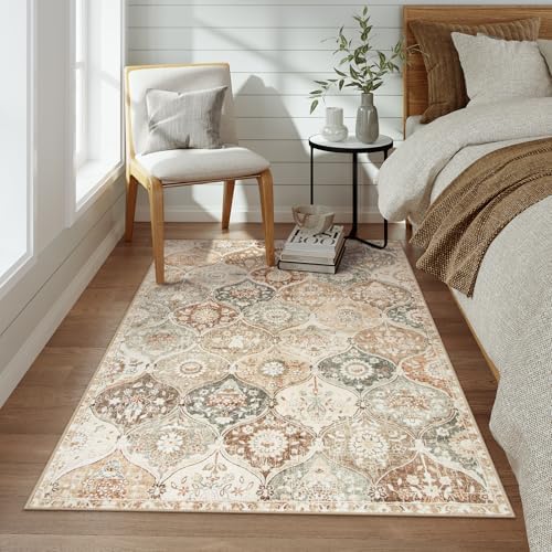 Lahome Moroccan Washable Small Rug, 3x5 Black Rugs for Bedroom Entryway - Image 6