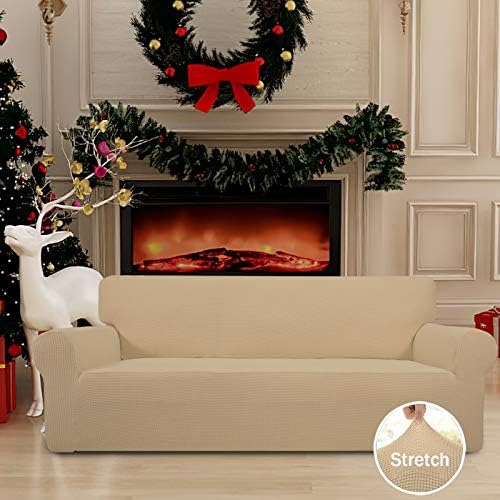 Easy-Going Stretch Couch Covers for Sofa Washable Large Sand - Image 3