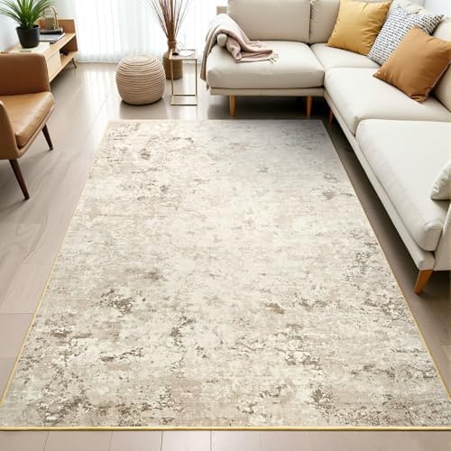 Toneed 4x6 Washable Non Slip Abstract Area Rugs for Bedroom Living Room - Image 3