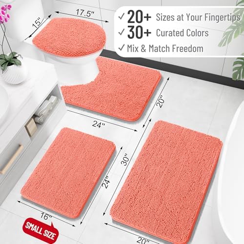 OLANLY Bathroom Rugs 32x20, Extra Soft Absorbent Chenille Bath Rugs - Image 2