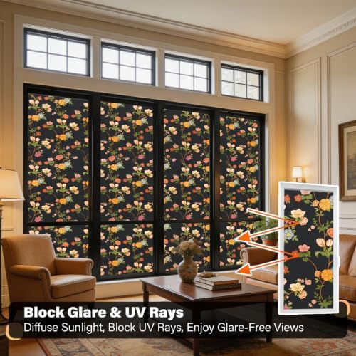 Kromapolis Blackout Window Film, Light Blocking Privacy Tint 35.4″ x 78.7″ - Image 3