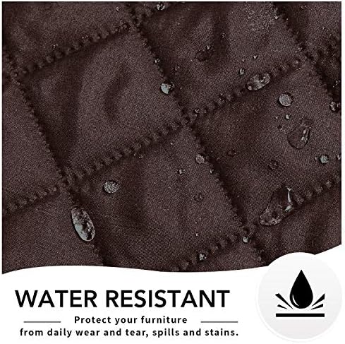 Easy-Going Reversible Couch Cover, Oversized Recliner, Chocolate/Ivory - Image 4