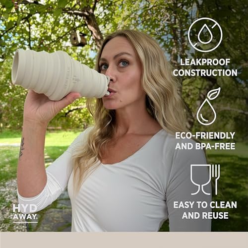 HYDAWAY 25oz Collapsible Water Bottle, Packable Leakproof for Travel - Image 3