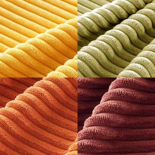 MIULEE Fall Decorative Throw Pillow Covers Yellow Orange Rust 20x20 - Image 6