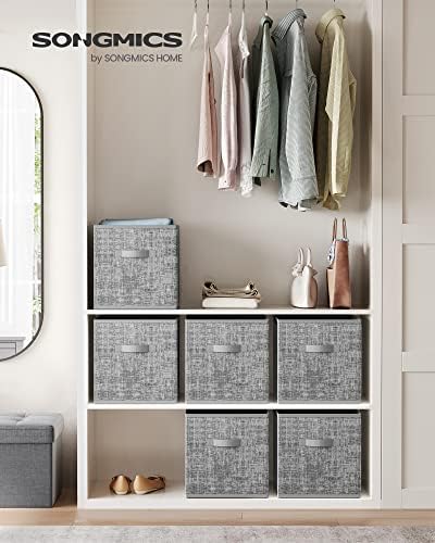 SONGMICS Storage Cubes, Set of 6, 13-Inch Foldable Closet Organizers - Image 2