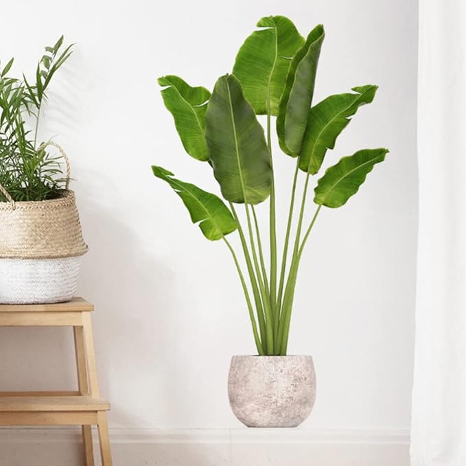 VOSAREA Green Plant Wall Decal Peel and Stick – 3D Realistic Potted Plant Wall Sticker – Removable Waterproof Greenery Stickers & Murals for Bedroom Living Room Office (35.37X15.72Inch) - Image 3