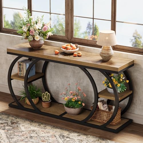 Tribesigns End Table for Living Room, 3-Tier Narrow Wood Couch C-Shaped Side Table with Storage, Industrial Nightstand for Bedroom, Small Spaces, Natural - Image 5