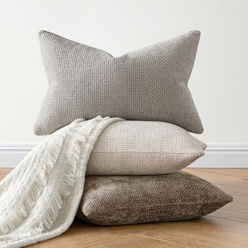 MIULEE Decorative Couch Throw Pillow Covers 18x18 Inch Light Gray 2 Pack - Image 4