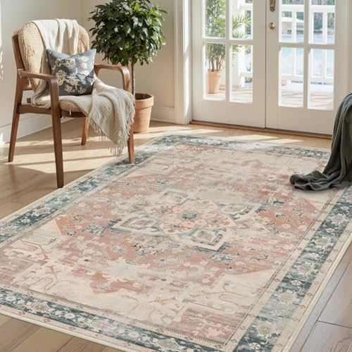 Rugxara 3x5 Entryway Rug, Vintage Boho Bedroom Area Rug - Image 2