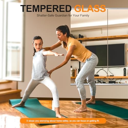 Delma Home Gym Mirror, 48"x24"x2PCS, Silver - Image 3