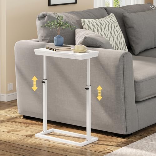 TUTOTAK End Table, Side Table, Tall Couch Table, Sofa Table, Set of 2 - Image 4