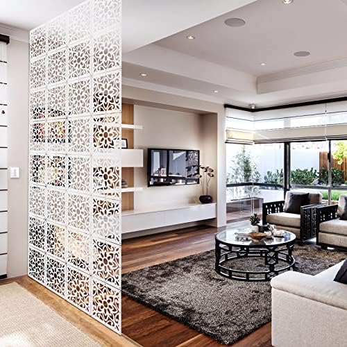 ANMINY Hanging Room Divider Panels, 24 PCS White - Image 7
