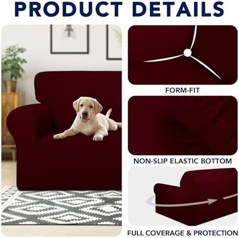 PureFit 100% Waterproof Chair Couch Cover Slipcovers for Couches and Sofas - Image 4