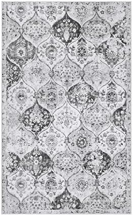 Lahome Moroccan Washable Small Area Rug, 3x5 Rugs for Bedroom Living Room by Lahome